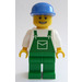 LEGO Person con Verde Mono y Azul Gorra Minifigura