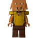 LEGO Piglin with Reddish Brown Legs and Pearl Gold Armor Minifigure