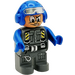LEGO Pilot, Blue Aviator Helmet with Goggles Duplo Figure