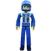 LEGO Pilot with Blue Helmet Technic Figure