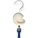 LEGO Pilot with White Helmet Technic Figure