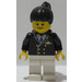 LEGO Pilot with White Legs and Black Ponytail Hair Minifigure