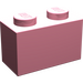LEGO Rosa Backstein 1 x 2 mit Unterrohr (3004 / 93792)