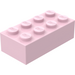 LEGO Roze Steen 2 x 4 (3001 / 72841)