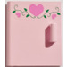 LEGO Pink Cupboard Door 4 x 4 x 4 with Hearts and Vines Sticker (6196 / 50524)