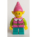LEGO Pink Elf - Dark Turquoise Jambes