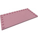 LEGO Roze Tegel 6 x 12 met Noppen aan 3 Edges (6178)