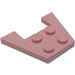 LEGO Roze Wig Plaat 3 x 4 zonder nop-inkepingen (4859)