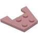 LEGO Rosa Keil Platte 3 x 4 ohne Bolzenkerben (4859)