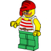 LEGO Pirate - Weiß Torso, Gelb Arme Minifigur
