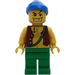 LEGO Pirate mit Brown Vest und Anchor Tattoo und Gold Zahn Minifigur