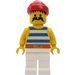 LEGO Pirate avec Grand Moustache et blanc Jambes Figurine