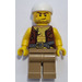 LEGO Pirate met Open Vest, Wit Bandana en Anchor Tattoo minifiguur