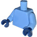 LEGO Plain Torso with Medium Blue Arms and Dark Blue Hands (973)