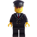 LEGO Plane Pilot with Uniform and Black Hat Minifigure