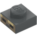 LEGO Plate 1 x 1 with Micromob Husk Face (3024)