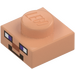 LEGO Plate 1 x 1 with Pixelated Steve Face (3024)