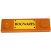 LEGO Plate 1 x 4 with Two Studs with HOGWARTS Sticker with Groove (41740)