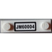 LEGO Plate 1 x 4 with Two Studs with &quot;JM60004&quot; Sticker without Groove (92593)