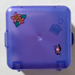 LEGO Play Cube Box 3 x 8 mit Scharnier mit Blume und butterfly auf Außen, Kamera auf inside Aufkleber (64462)