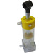 LEGO Pneumatic Cylinder - Two Way with Square Base and Yellow Cap