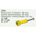 LEGO Pneumatic Piston Zylinder 48 mm Gelb 5104