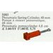 LEGO Pneumatic Spring Cilinder 48 mm Rood 5103
