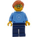 LEGO Politie Cadet, Female (Swept Fringe met Paardenstaart) minifiguur