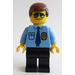 LEGO Politie - City Shirt met Dark Blauw Tie minifiguur
