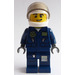 LEGO Police Helicopter Pilot with Badge and Blue Belt Minifigure