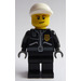 LEGO Polizei, Leather Jacket mit Gold Badge und &#039;Polizei&#039; auf Der Rücken Minifigur