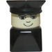 LEGO Polizei Officer mit Schwarz Base Minifigur