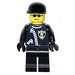 LEGO Polizei Officer mit Schwarz Deckel Minifigur