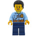 LEGO Police Officer with Black Coiled Hair Minifigure