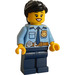 LEGO Police Officer with Black Ponytail Minifigure