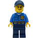 LEGO Polizei Officer mit Dark Blau Deckel Minifigur