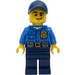 LEGO Politimand med Dark Blå Kasket Minifigur