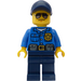 LEGO Polizei Officer mit Dark Blau Hut und Sunglasses Minifigur