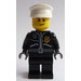 LEGO Police Officer with Dark Stone Hands and Black Pants Minifigure