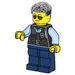 LEGO Police Officer with Glasses Minifigure