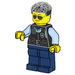 LEGO Polizei Officer mit Glasses Minifigur