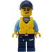 LEGO Politie officer met Life Preserver minifiguur