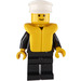 LEGO Police Officer with Old White Police Hat and Life Jacket Minifigure