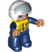 LEGO Police Officer with Open Helmet Duplo Figure