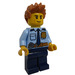 LEGO Policjant z Kolczasty Włosy Minifigurka