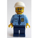 LEGO Polizist mit Weiß Kappe Minifigur