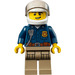 LEGO Politie Officer met Wit Helm minifiguur