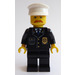 LEGO Agente de policía con Blanco Policía Sombrero y bigote Minifigura