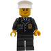 LEGO Polis med Vit Polis Hatt och Smirk Minifigur