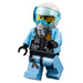 LEGO Policie Pilot s Pilot Maska Minifigurka